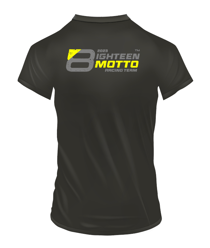 T-Shirt Eighteen Motto x Rozky Black TYPE 2