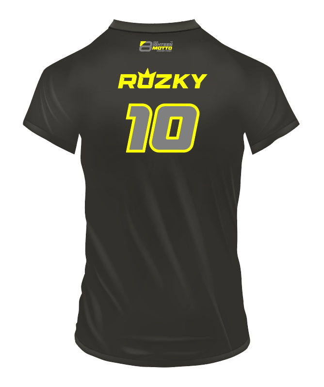 T-Shirt Eighteen Motto x Rozky Black TYPE 1